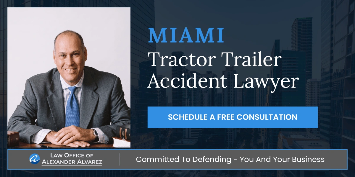 Miami Tractor Trailer Accident Lawyer