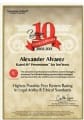 10 Year Anniversary | Alexander Alvarez | Rated AV Preeminent for Ten Years