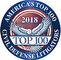 American top 100 civil defense lawyer litigation